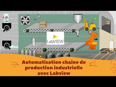 SCADA system: Automating an industrial production line with Labview